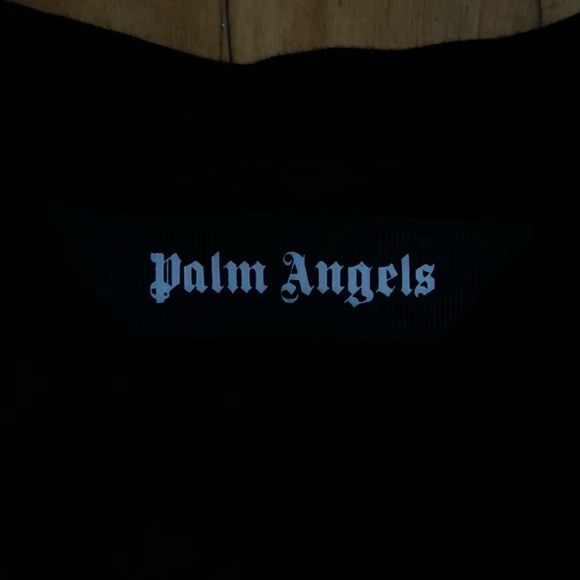 Black / White Palm Angels embroidered logo slim t-shirt - Picture 5 of 8